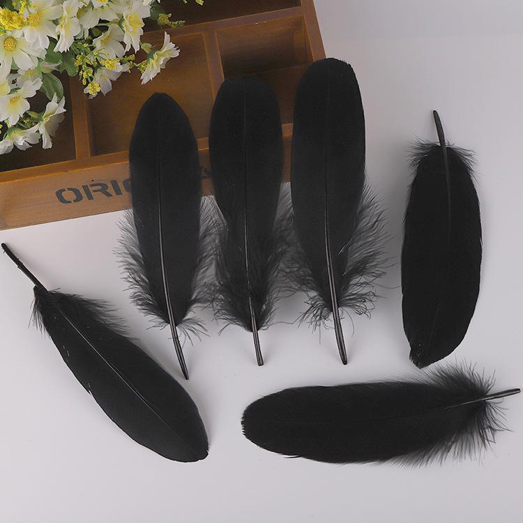 50Pcsdiy Goose Feather Hard Big Floating Feathers Wedding Children Handmade Decorative Materials Dream Catcher Feathers