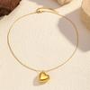 Chenhe Necklace Decoration Gold Stainless Steel Sweater Chain Light Luxury Premium Clavicle Chain Gold Love Titanium Steel Necklace