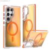 Laser Lens Holder Is Suitable for Samsung S25ultra Mobile Phone Case A16 Colorful Matte Magnetic Anti-drop Protective Cover