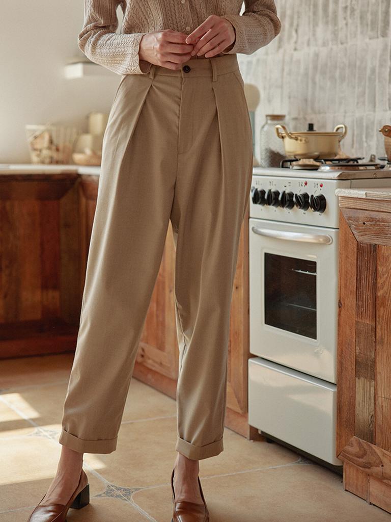 Simpeulleteulo Ashley High-Waisted Trousers_ 2 Colors