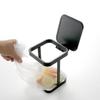 Flip Lid ABS+Metal Trash Bag Holder Kitchen Living Room Rubbish Bag Storage Rack