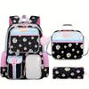 Schoolbag Small Daisy Waterproof Primary School Student Lightweight Backpack Middle School Girl Shoulder Bag Printed Backpack