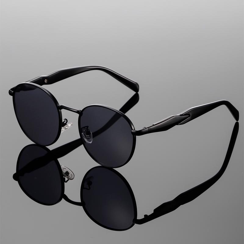 Vintage Round Sunglasses Men New Fashion Classic Metal Rim Sun Glasses Retro Trendy Luxury Brand Design Outdoor Shades
