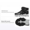 Li Ning Kinder Mode Rutschfest Stoßdämpfend Warm High-Top Freizeitschuhe Kinder Sneaker Schwarz Kieselgrau YKCU186-33