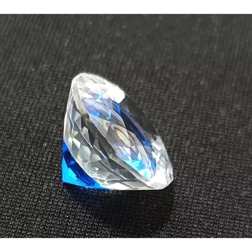 Pitambari Sapphire Bi-Color & Stud Making Round Cut 10+ Ct Beautiful Gemstone