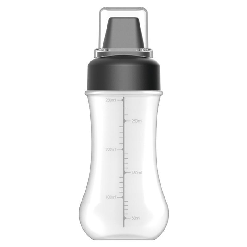 350ml 5 Holes Condiment Squeeze Bottle Kitchen Ketchup Mustard Bottle Clear Mayonnaise Honey Dispenser Sauce Storage Container