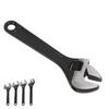 6/8/10/12inch Car Jaw Adjustable Wrench 45 Steel Larger Knurl Hanging Hole Professional Heavy Duty Handheld Removal Tools