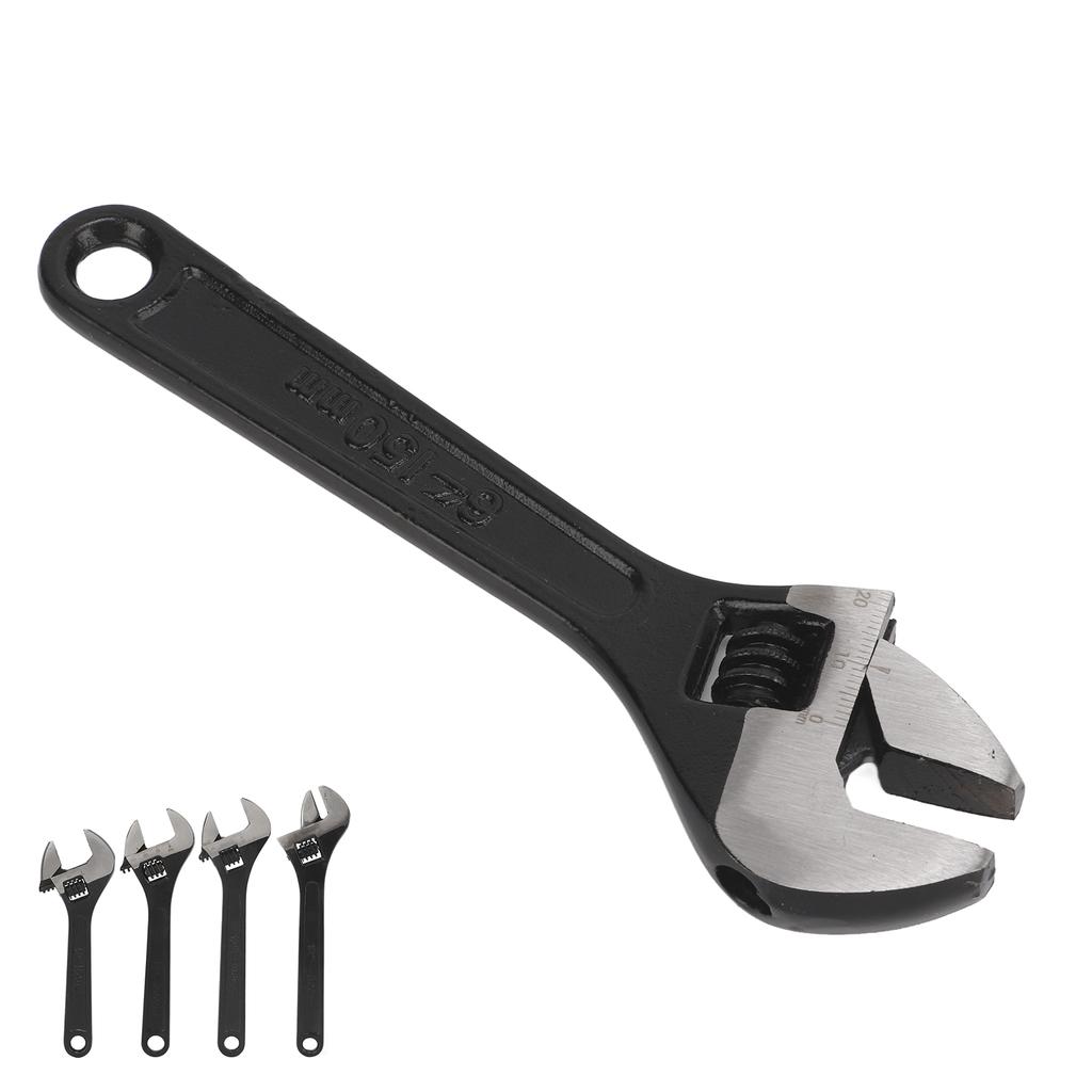6/8/10/12inch Car Jaw Adjustable Wrench 45 Steel Larger Knurl Hanging Hole Professional Heavy Duty Handheld Removal Tools