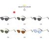 Women's sunglasses men's and women's retro metal cat eye sunglasses