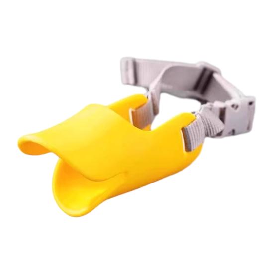 Duck Bill Dog Muzzle Anti Bite Soft Silicone Dog Mouth Cover with Adjustable Strap Puppy Muzzle To Prevent Barking Biting