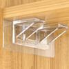 Shelf Support Adhesive Pegs Closet Partition Bracket Cabinet Support Clips Wall Hangers Sticker for Kitchen Bathroom