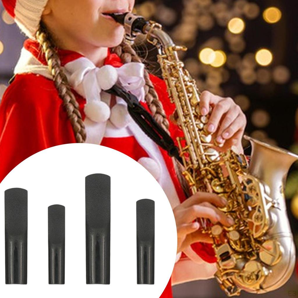 Black Saxophone Mouthpiece, Replacement Accessories, Gift, Musical Instrument for Beginners, School