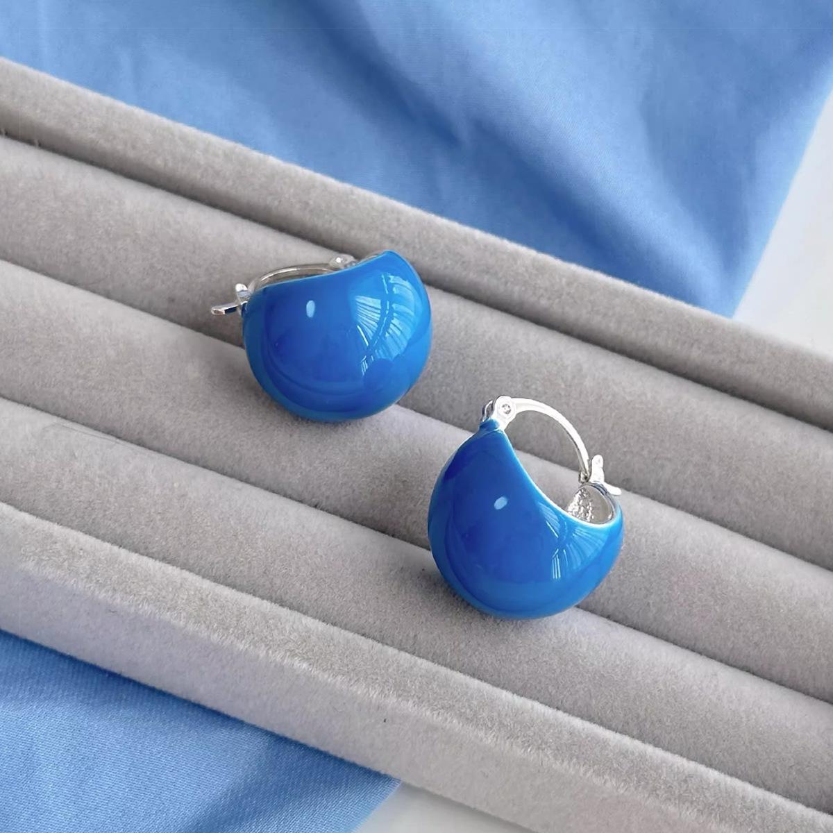 

Синие серьги, нишевые темпераментные серьги в стиле легкой роскоши