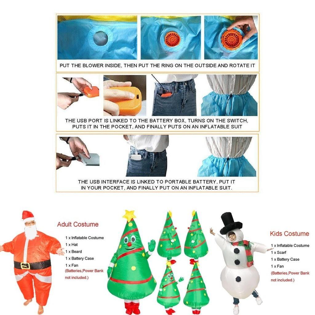 Hilarious Unisex Christmas Adult Inflatable Fancy Dress Costume For Parties And Events