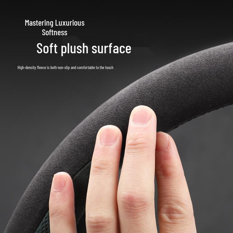 Nio 2024 LeDao L60 Winter Steering Wheel Cover - Ultra-thin, Non-slip, Sweat-absorbing Flocking Protection
