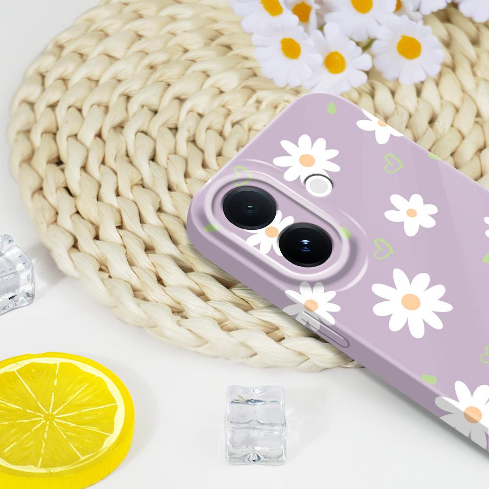 Tender Daisy Phone Case For VIVO V60 V50 V40 Lite V27 V25 V23 V23E V20 Pro 4G 5G Film Hard Cover