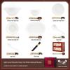 KANGMO Pure White Embossed Dinnerware Set