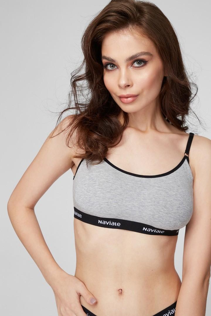 

Топ з м якою чашкою Naviale (94488) 46(L) сірий