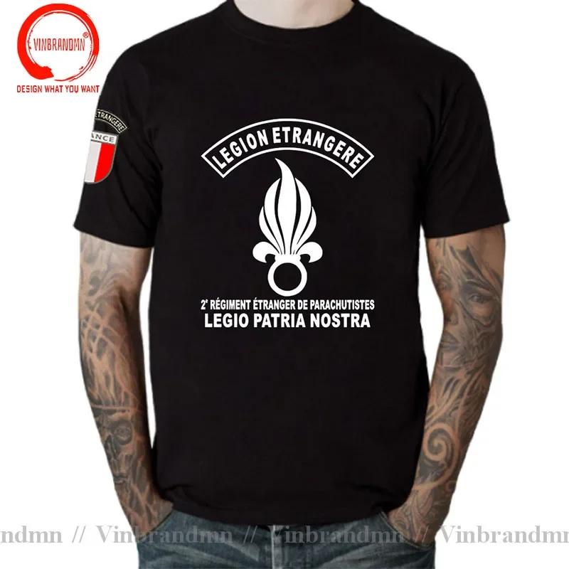 Novelty Funny French 2 Rep Foreign Legion T Shirt Unisex France Legion Etrangere Tshirt Short Sleeved Casual Cotton Army Tee Shirt
