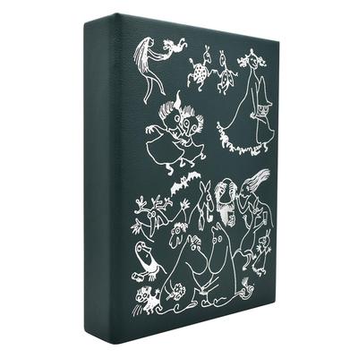 Chatani Moomin Jewel Dark H22 X X 80th Anniversary of the Product Book-Shaped Case, Green, W17.5 D4.5cm, Novel's Publication, Number 152-240250