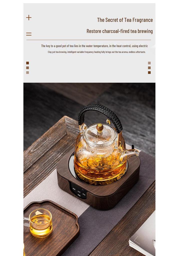 Portable Electric Ceramic Tea Stove: Mini Water Boiler & Warmer for Health-Preserving Tea Brewing