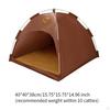 Cat Tent House Foldable Washable Semi Enclosed Soft Kitten Nest Small Dog Bed for Household