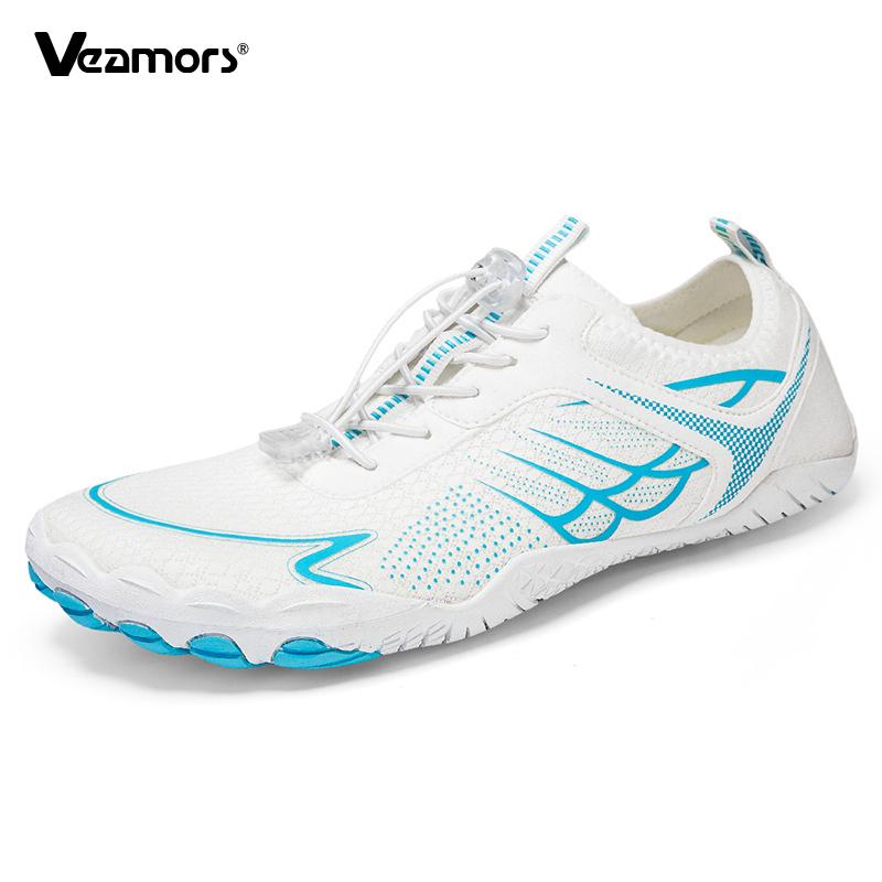 Men Barefoot Beach Wading Shoes Quick Drying Outdoor Aqua Shoes for Surfing Fishing Women Breathable Water Sports Shoes Non-slip