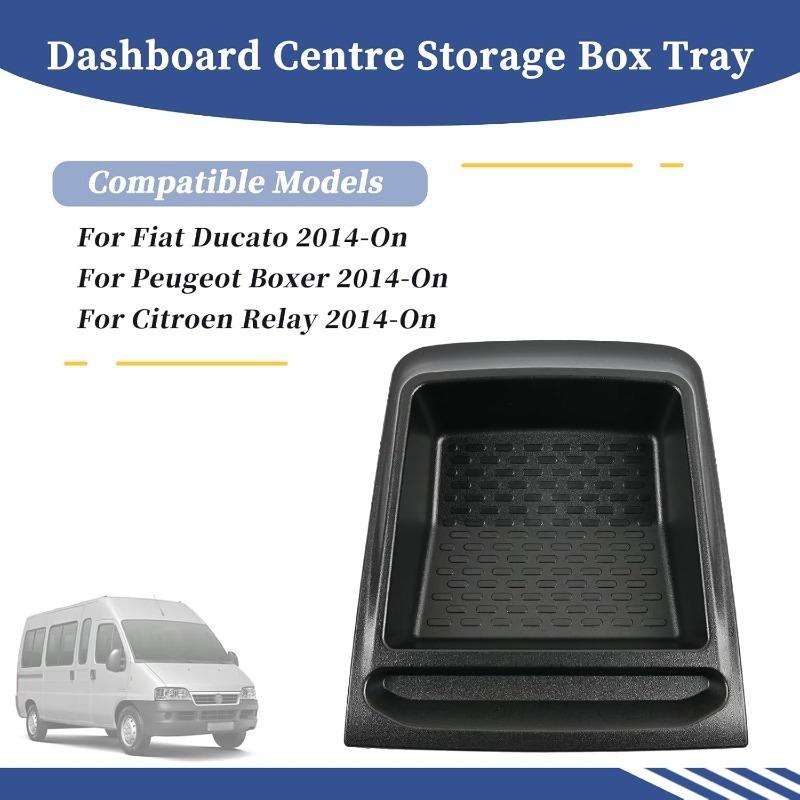Vassoio portaoggetti centrale per cruscotto per Fiat Ducato Boxer Citroen Relay 2014-In Sostituisce 735699812 ABS