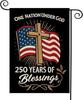 Blessings America 250th Anniversary Garden Ag Patriotic Cross 12x18 RRMCCE IIX SSL