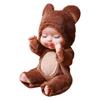 1/6 Pcs 11cm Mini Reborn Baby Doll Simulation Rebirth Dolls Toy with Animal Clothes Sleep Series Reborn Baby Doll Movable Joints
