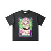260 GSM Double Yarn 32 Count 100% Cotton Demon Slayer V53 Mitsuri Waifu Print Unisex Heavy Cotton T Shirt