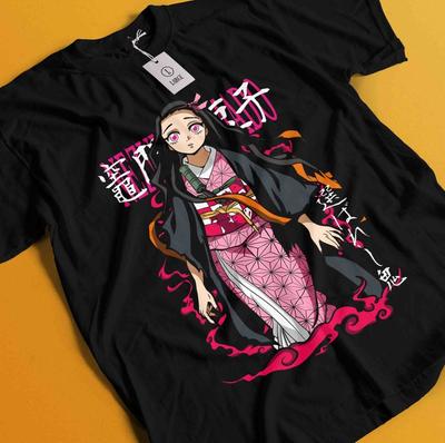 Demon Slayer Shirt Nezuko Tshirt Tanjiro T-Shirt Muzan Doma Tee Inosuke Zenitsu
