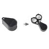 10X 30mm Double Open Folding Portable Jewelry Optical Glass Loupe Magnifier