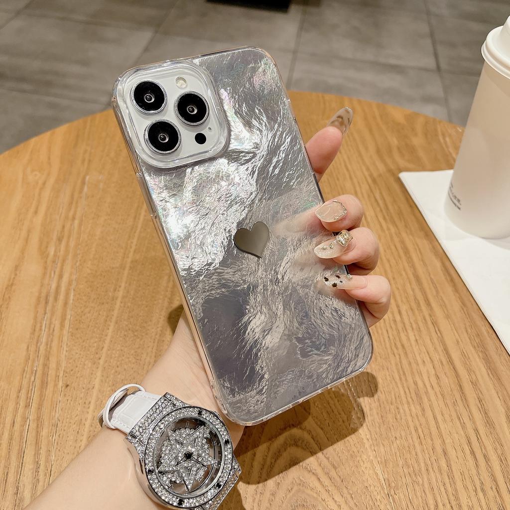 IMD Flash Blade Vortex Mobile Phone Case Is Suitable for Apple 16PROMAX Large Hole 15 Shell Silver 14 Love Standard 11/12.