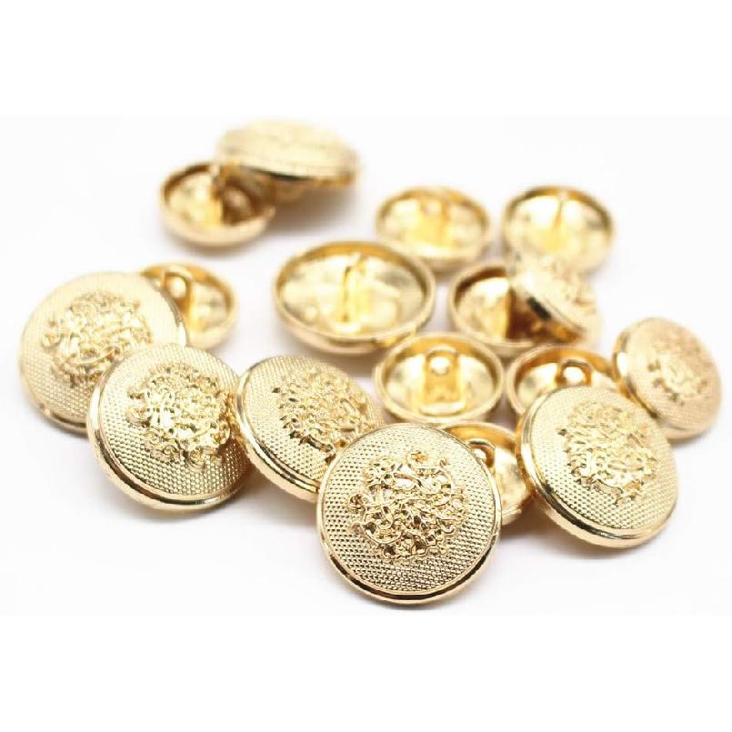 14pcs Gold Blazer Buttons for Men's Suits Blazers Sport Coats 20mm 15mm Metal Shank Suit Buttons Set for Sewing Coats Suits Blazers (MB20080)