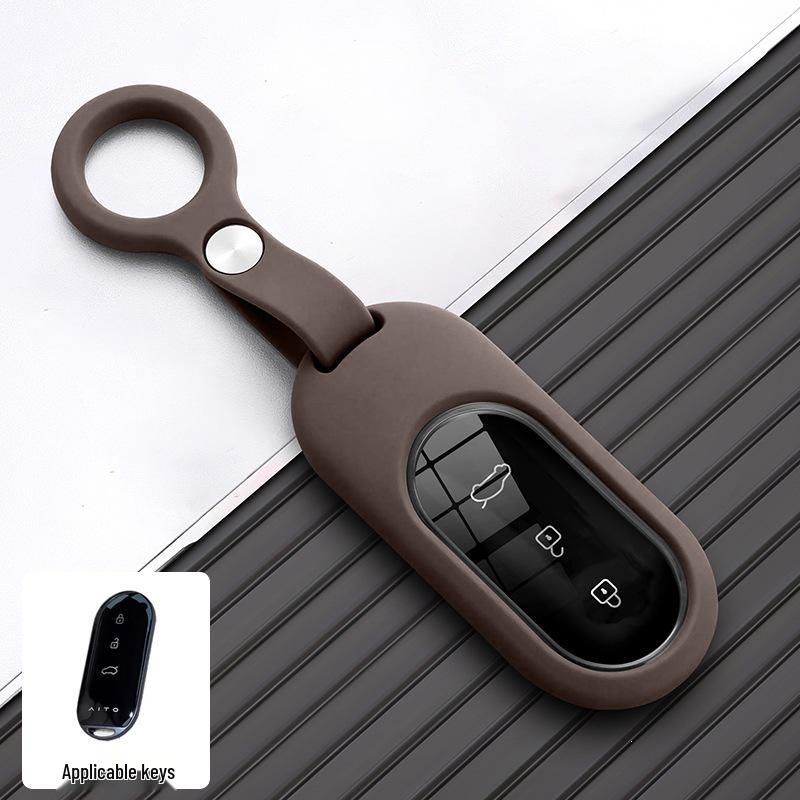 Huawei AITO M5/M7/M8/M9 Eco-Friendly Silicone Key Cover - Dirt-Resistant, Full Coverage, Anti-Scratch Protection.
