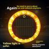 Yellow Flashing Light Touch Auto Solar Charging Car Night Safety Strong Magnetic Base Car Warning Lamp Anti-Collision Tail Light