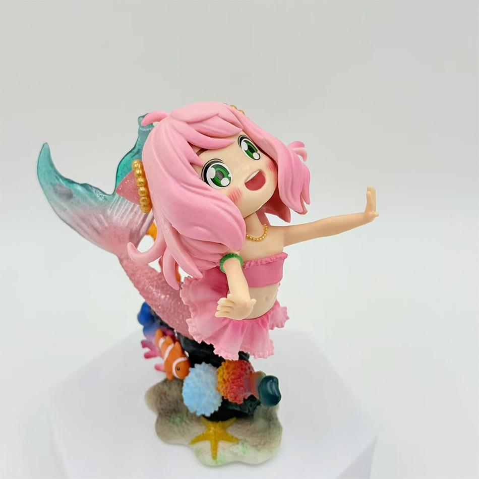 Anime Figurines Spy Games Home Decor Figurines Ania Cosplay Mermaid Series Cute Teenage Anime Trendy Toy Christmas Birthday Gift