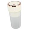 Blender Cup Beige 300ml 1500mAh USB Rechargeable Cordless 22000rpm Smoothie Blender Cup with 3D
