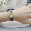Exquisite Retro Women's Rhinestone Leather Strap Oval Quartz Watch