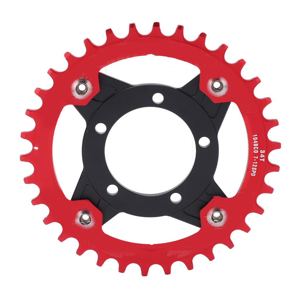 104BCD Kettenblattadapter 34Z Positiv Negativ Zahnplatte mit Umbaubasis-Set für Bafang Mittelmotor