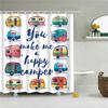 African Shower Curtain Different Types of Africa American Women Beauty Sexy Prints Fabric Polyester Bathroom Curtains with Hooks