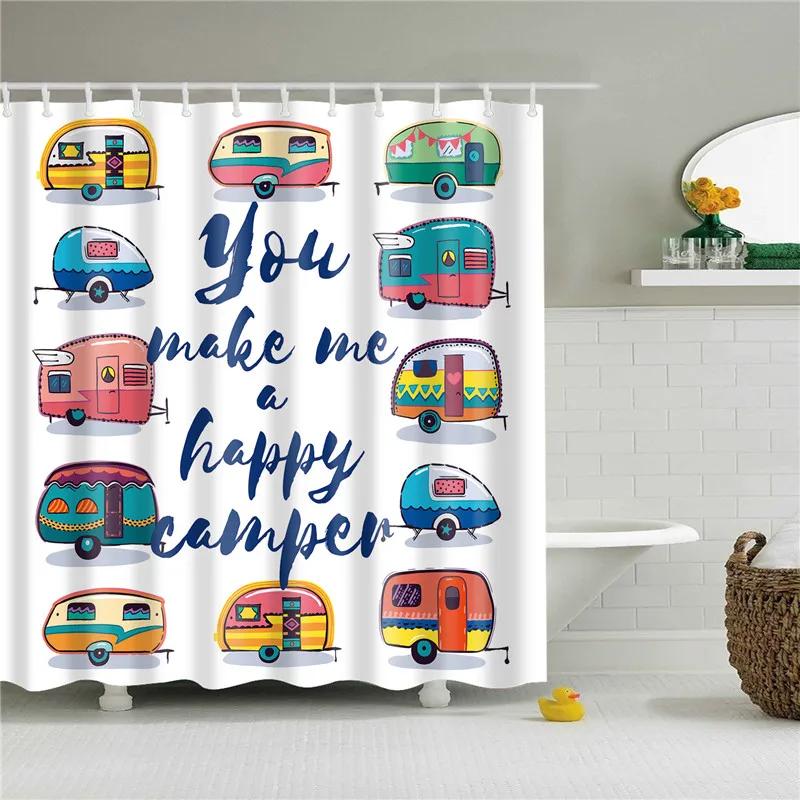 African Shower Curtain Different Types of Africa American Women Beauty Sexy Prints Fabric Polyester Bathroom Curtains with Hooks