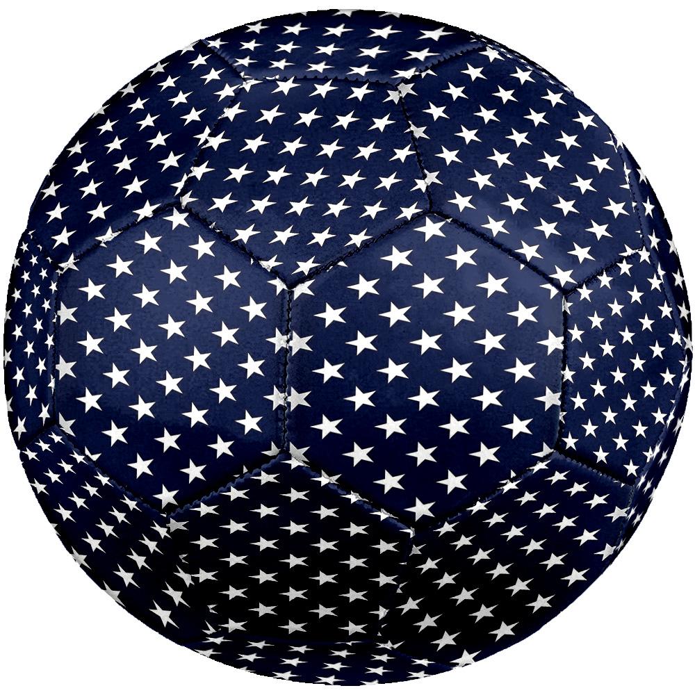 Star Pattern Indoor Size 5 Soccer Ball Colorful Machine Stitched PVC Competition Ready Durable High-Bounce