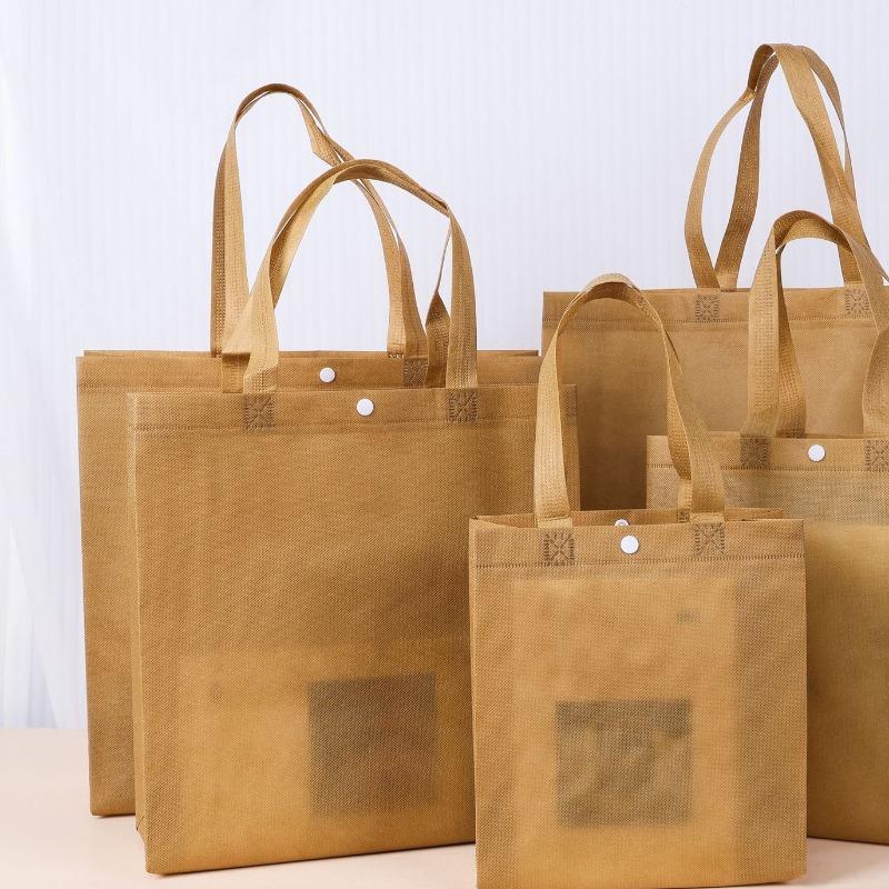 Vertical Version Non-woven Shopping Sack Reusable Portable Bag Large Capacity Tote Pockets Used for Shoe Boxes Clothes Books Gift Packag Storage Pouch