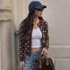 Women's Knit Jacket, Long Sleeve, Loose Fit for Fall and Winter