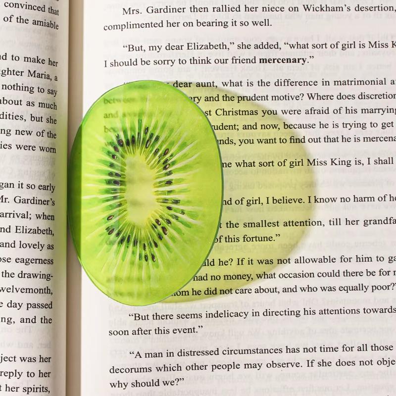 Acrylic Grape Tomato Apple Bookmark – Cute, Transparent, High-End Student Gift and Reading Marker