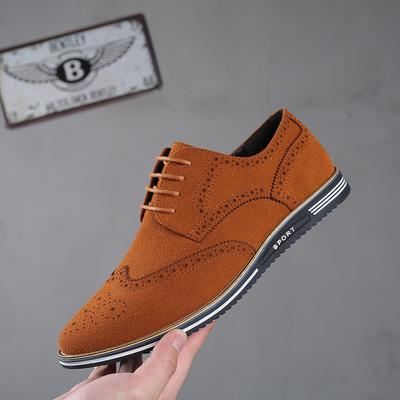 New Men's Brock Trend Men's Shoes Casual Shoes Large Size Matte Low-top Shoes Anti-suede British Men's Shoes