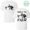 Asian Size Born To Fish Fishing T Shirts Funny Unisex Tshirts Short Sleeve Tops Fashion Casual Harajuku Tshirts Unisex Tshirts