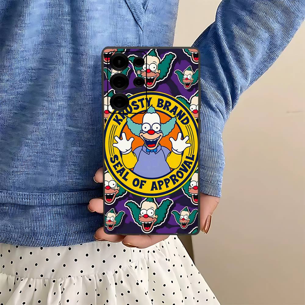 Adult Animation Simpsons Phone Case For Samsung S 24 Fe 25 Ultra Plus 20 Lite 21 30 22 23 24 22 Ultra 5G Fundas
